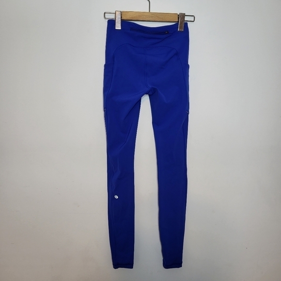 Lululemon Athletica Speed Up Blue Tight Size 2 - Picture 3 of 11
